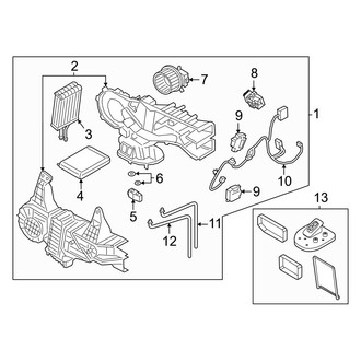 Lincoln OE - Air Conditioner & Heater - Rear Heater