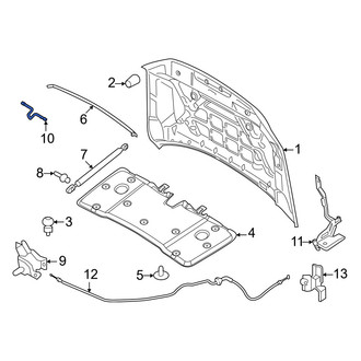 Lincoln OE - Front Hood Latch Striker Plate