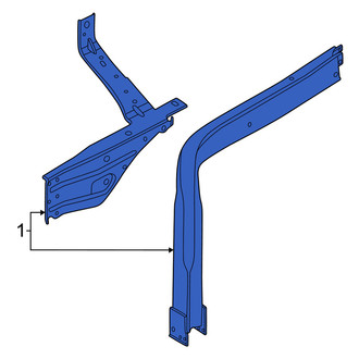 Lincoln OE - Front Right Radiator Support Panel Reinforcement