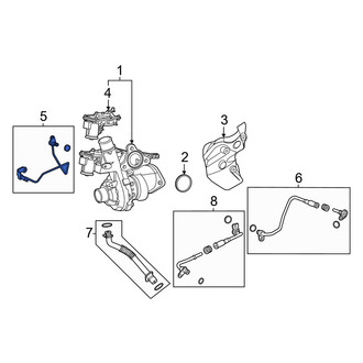 Lincoln OE - Right Turbocharger Oil Line