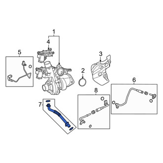 Lincoln OE - Left Turbocharger Oil Line