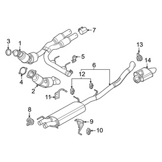 Lincoln OE - Exhaust System - Exhaust Components