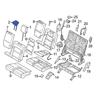 Lincoln OE - Rear Left Inner Headrest