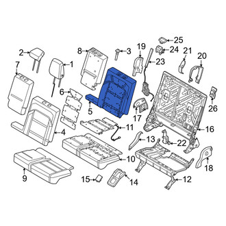 Lincoln OE - Front Left Seat Back Cushion Cover
