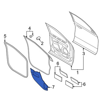 Lincoln OE - Front Left Door Water Deflector