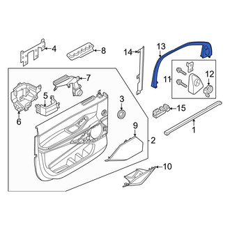 Lincoln OE - Front Left Door Window Molding