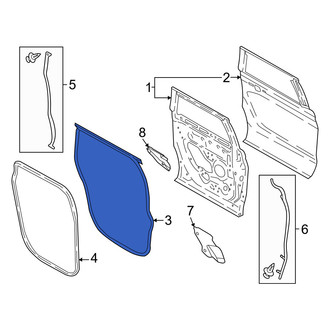 Lincoln OE - Front Left Inner Door Seal