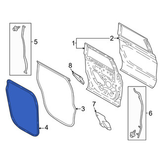 Lincoln OE - Rear Right Forward Door Seal
