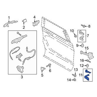 Lincoln OE - Rear Right Lower Door Hinge