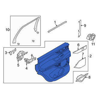 Lincoln OE - Rear Left Inner Door Interior Trim Panel