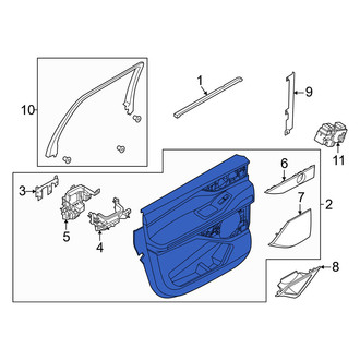 Lincoln OE - Rear Left Inner Door Interior Trim Panel