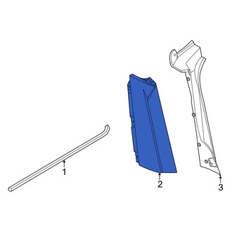 Lincoln OE - Left Body D-Pillar Molding