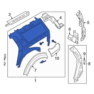 Lincoln OE - Rear Left Inner Quarter Panel