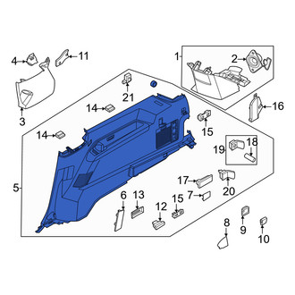 Lincoln OE - Rear Left Interior Quarter Panel Trim Panel