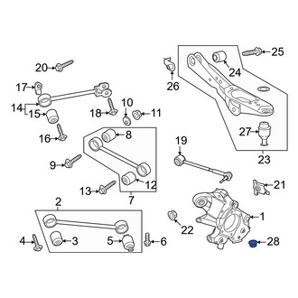 Lincoln OE - Upper Suspension Ball Joint Nut & Washer