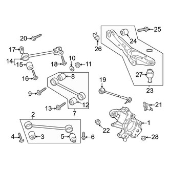 Lincoln OE - Rear Suspension - Suspension Components