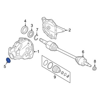 Lincoln OE - Rear Inner Differential Pinion Bearing