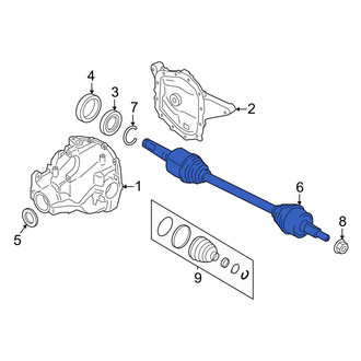 Lincoln OE - Front Left CV Axle Assembly