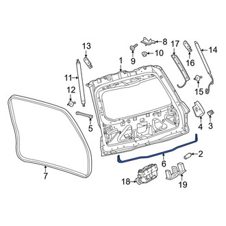 Lincoln OE - Rear Outer Hatch Seal