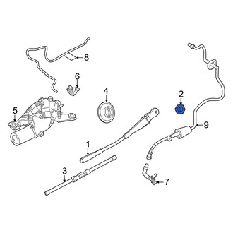 Lincoln OE - Wiper Arm Nut