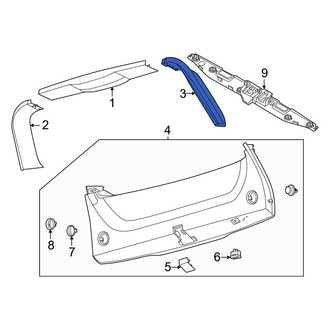 Lincoln OE - Rear Left Liftgate Trim Cover