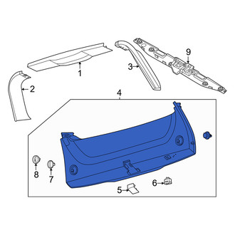 Lincoln OE - Rear Lower Liftgate Trim Cover