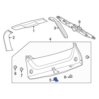 Lincoln OE - Liftgate Trim Cover Cap