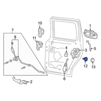 Lincoln OE - Rear Door Lock Striker Plate