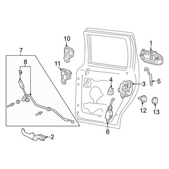 Lincoln OE - Rear Door - Lock & Hardware