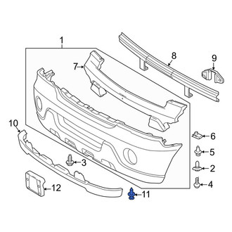 Lincoln OE - Radiator Support Access Cover Clip