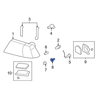 Lincoln OE - Front Parking Light Bulb Socket