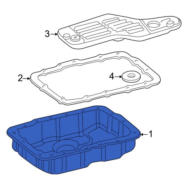 Lincoln OE 1L2Z7A194CA Transmission Oil Pan