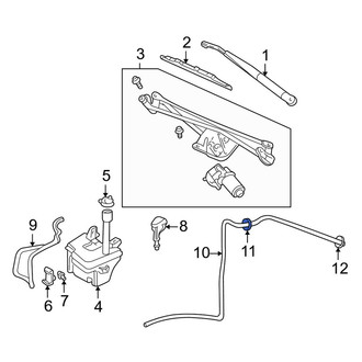 Lincoln OE - Windshield Washer Hose Connector