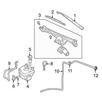 Lincoln OE - Windshield Washer Hose Connector
