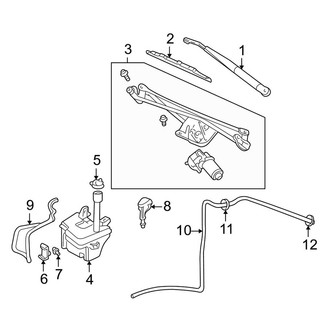 Lincoln OE - Windshield - Wiper & Washer Components
