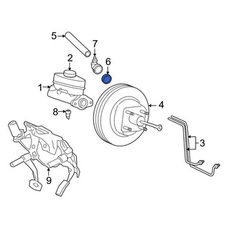 Lincoln OE - Power Brake Booster Grommet
