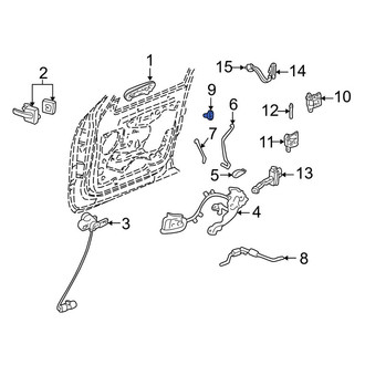 Lincoln OE - Front Door Lock Striker Plate