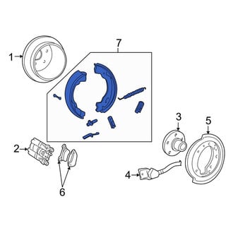 Lincoln OE - Rear Parking Brake Shoe