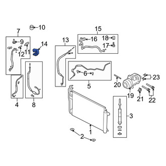 Lincoln OE - A/C Refrigerant Line Clip