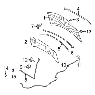 Lincoln OE - Rear Deck Lid Stop Buffer