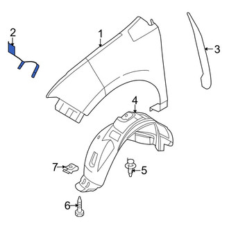 Lincoln OE - Right Fender Bracket