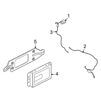 Lincoln OE - Electrical - Antenna (With Satellite Radio)