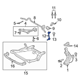 Lincoln OE - Front Suspension Stabilizer Bar Link