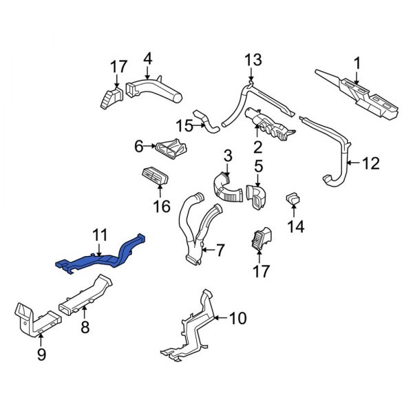 Instrument Panel Air Duct