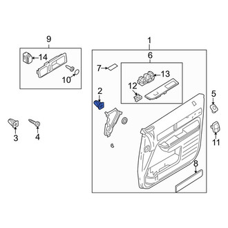 Lincoln OE - Door Trim Molding Clip