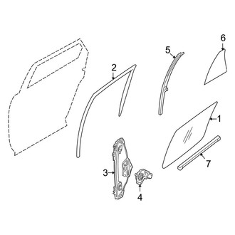 Lincoln OE - Rear Door - Glass & Hardware