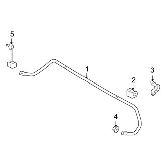 Lincoln OE - Rear Suspension - Stabilizer Bar & Components (FWD)