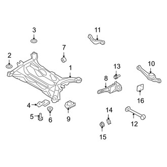 Lincoln OE - Rear Suspension - Suspension Components (AWD)
