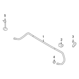 Lincoln OE - Rear Suspension - Stabilizer Bar & Components (Base AWD)