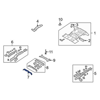 Lincoln OE - Rear Center Floor Pan Crossmember